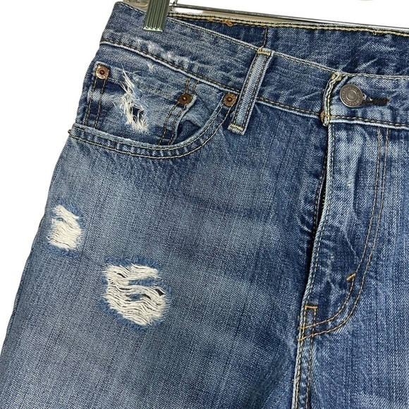 Levi Strauss 511 Slim Fit Straight Distressed Men's Jeans ~ Used ~ Size: 30X32 - Picture 4 of 15